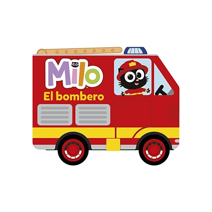 MILO EL BOMBERO ¡DESLIZA HACIA ATRÁS EL CAMIÓN DE BOMBEROS Y MIRA CÓMO RUEDA!